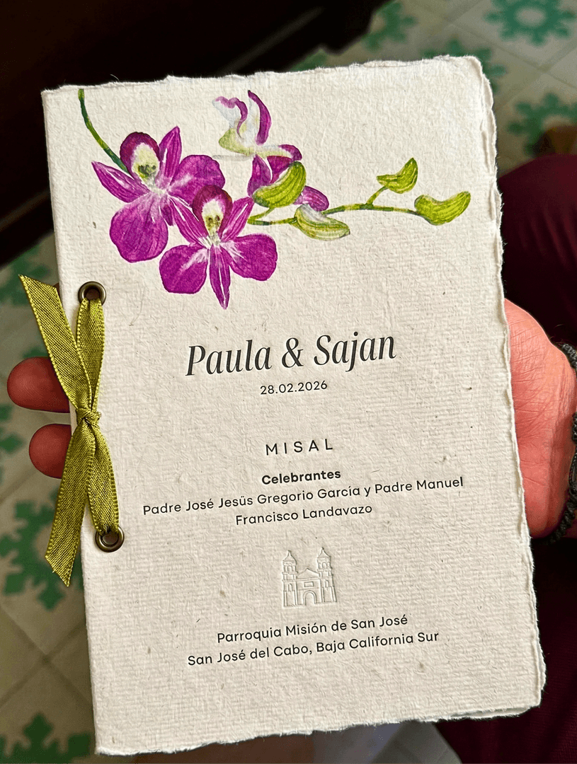 Misal boda Iglesia personalizado